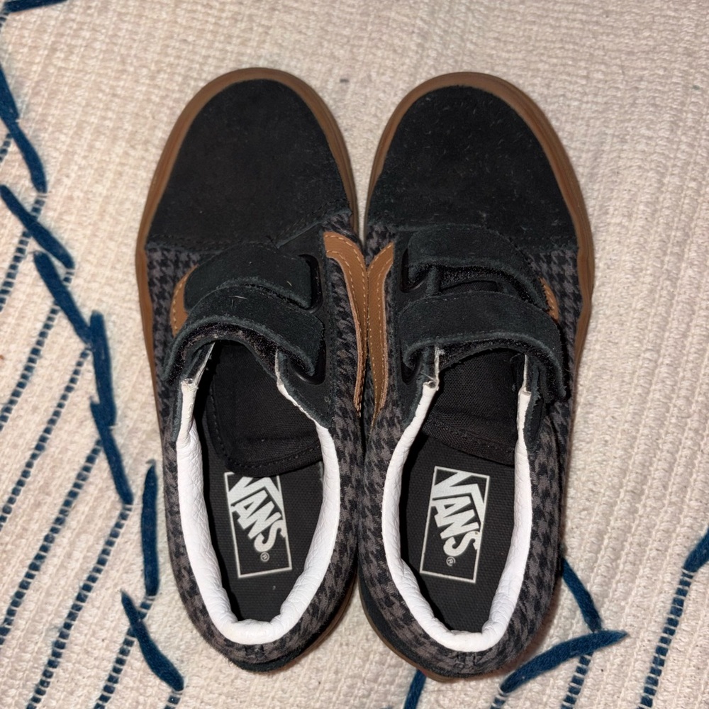 Vans Black and Brown Low-Top Sneakers